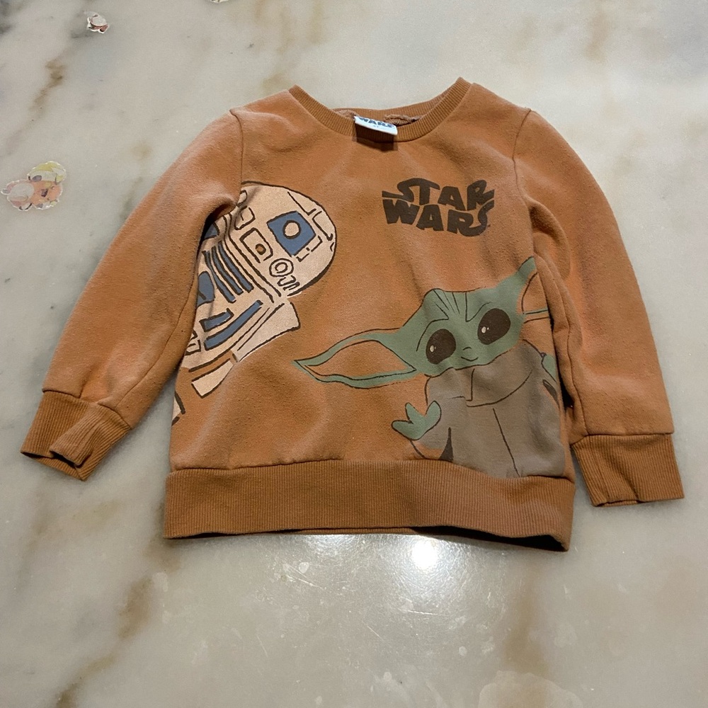 Star Wars Kids Tan Sweatshirt with Characters